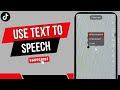 How to Use TikTok Text-to-Speech Voice