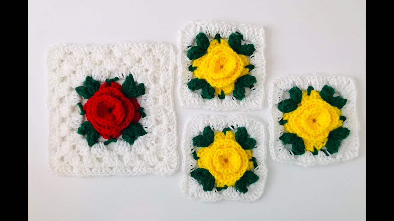 How to crochet rose YouTube