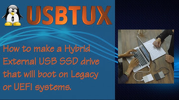 Full UEFI Install to Extenal USB Drive