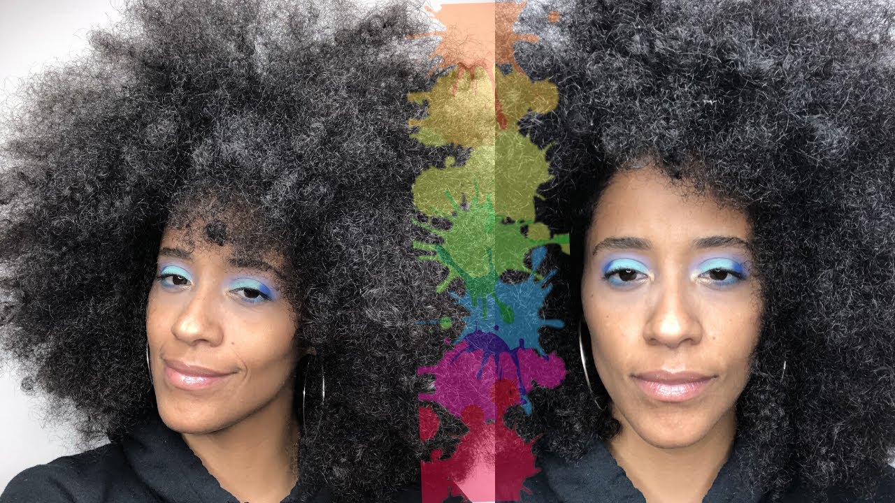 Makeup with Me Blue Shade | KraziiCurls