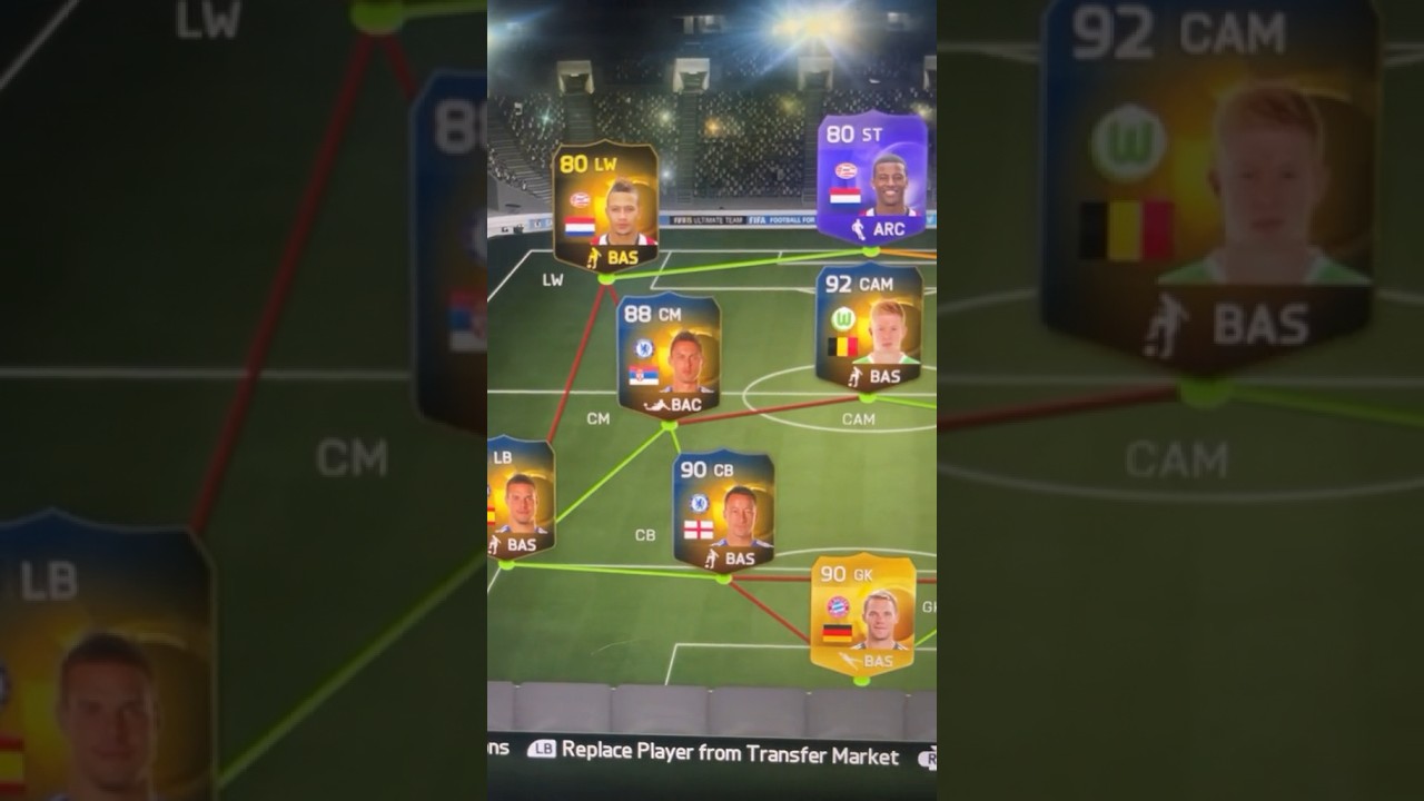 92 KDB TOTS Hybrid Squad in FIFA15 🥺 