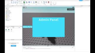 Roblox Studio Admin Panel Tutorial [Part 1]