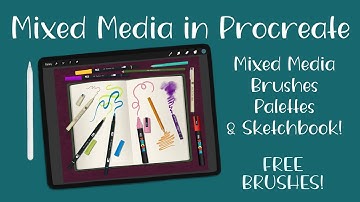 Mixed Media Brushes for Procreate - FREE!