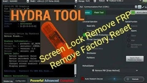 Hydra Tool Frp Remove Samsung | Huawei Boot loader Unlock Frp Remove
