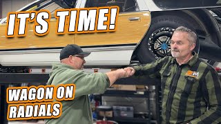 Goodbye floppy tires hello radials @stevemorrisracing gets a make over.