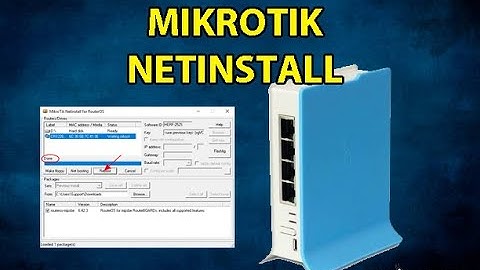 MikroTik hAP lite netinstall