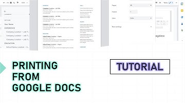 How to Print from Google Docs