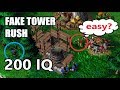 Fake Tower Rush 200 IQ Strat | Warcraft 3 TFT