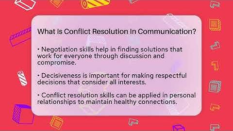 What Is Conflict Resolution In Communication? - The Personal Growth Path