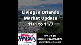 Living in Orlando Market Update 11/8/21