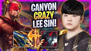 CANYON CRAZY GAME WITH LEE SIN! - GEN Canyon Plays Lee Sin JUNGLE vs Vi! | Season 2024