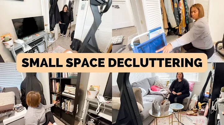 DECLUTTERING A VERY TINY LIVING ROOM || DECLUTTER ...