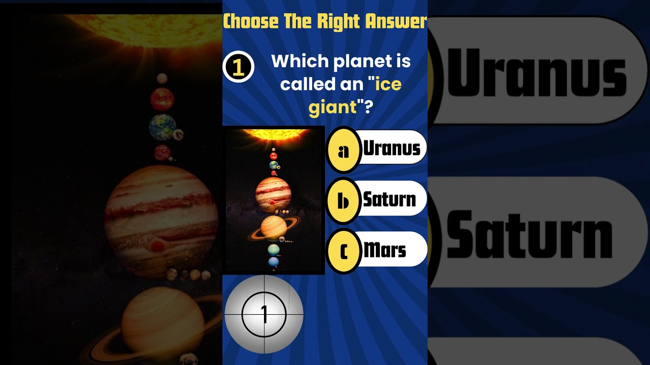 Which Planet is Called an Ice Giant? 🤔 | Quiz Shorts
