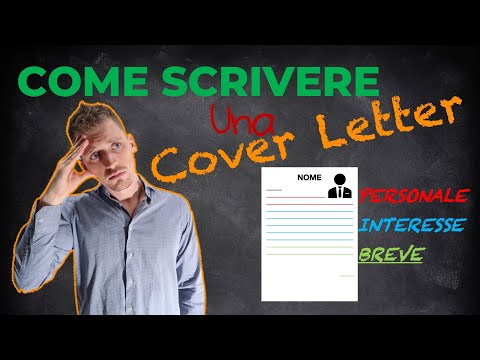 SCRIVERE UNA COVER LETTER PERFETTA. TUTORIAL di una lettera di presentazione d’impatto