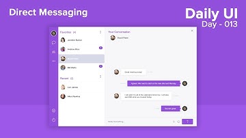 Daily UI - Day 013 - Direct Messaging