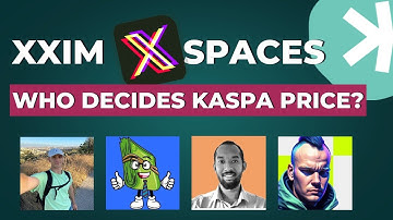 Who Decides Price of KASPA: with Eliott / Dmitry from Quex / Seb & Jack from  Kaskad