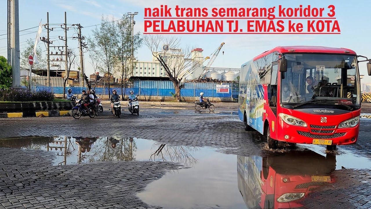 Naik Bus BRT Trans Semarang Koridor 3❕ dari Pelabuhan Tanjung Emas sampai Kota Semarang❗