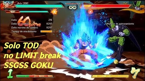 dbfz - Goku SSGSS solo TOD, no LIMIT break