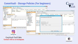CommVault - Storage Policies (For Beginners)