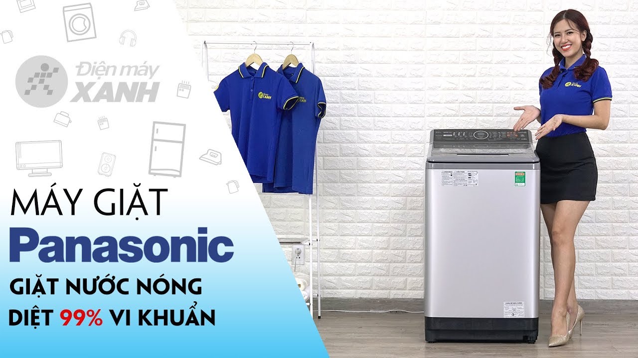 Máy giặt Panasonic Inverter 9.5 kg: Giặt cực sạch! Tự gỡ rối quần áo! (NA-FS95V7LMX) | Điện máy XANH