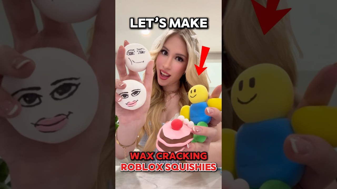 Making ROBLOX “WAX” CRACKING SQUISHIES… 🕯️🤗