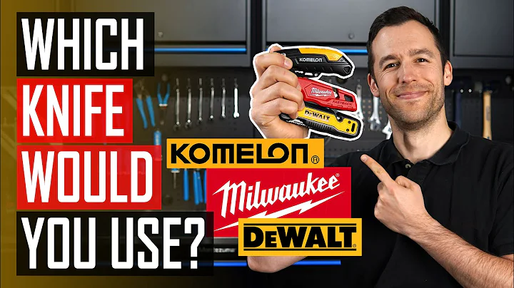 Folding Utility Knife Comparison: DeWalt, Komelon, Milwaukee | First Look