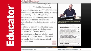 "Learning: Intro & Classical Conditioning" | AP Psychology with Educator.com