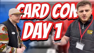CARD CON DAY 1 - BUYING AND SELLING SPORTS CARDS IN LONDON - UK CARD SHOW VLOG!!!