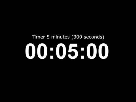 Timer 5 minutes (300 seconds)