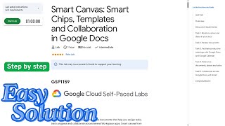 Smart Canvas Smart Chips Templates and Collaboration in Google Docs | #arcade #qwiklabs #solution