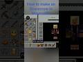Minecraft/trending/short how to make an Scarecrow in Minecraft bedrock edition