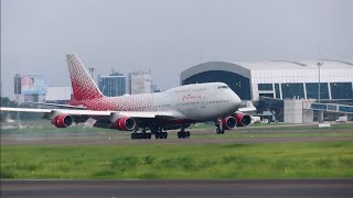 Landing Boeing 747 Rossiya Airlines at Soekarno Hatta Airport CGK Jakarta