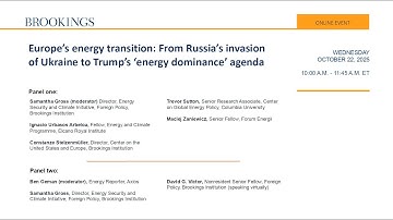 Europe’s energy transition: From Russia’s invasion of Ukraine to Trump’s ‘energy dominance’ agenda
