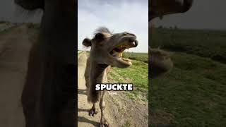 Die Interessanten Reaktionen Der Kamele Auf Verschiedene Lebensmittel