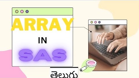 array in sas in telugu||array||basic sas||sas studio||basic sas in telugu