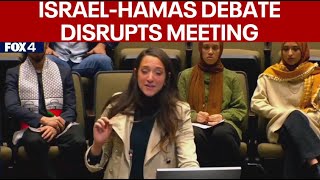 Plano city council meeting disrupted by calls for Israel-Hamas cease-fire