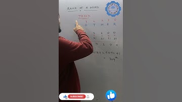 Solve your problem in just one minute( #rank of a word). Permutation and combination.