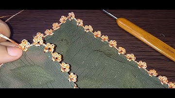 Easy and Quick Crochet Lace Border tutorial for beginners/Crochet Dupatta edge Lace#crochet