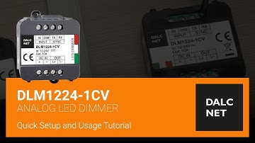 DLM1224-1CV: Analog LED Light Dimmer Installation - Dalcnet
