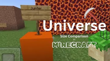 Universe Size Comparison Minecraft Edition 🌍 🪐 ✨ 🌙 #space #planets #universe