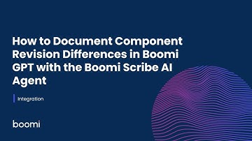 How to Document Component Revision Differences in Boomi GPT with the Boomi Scribe AI Agent