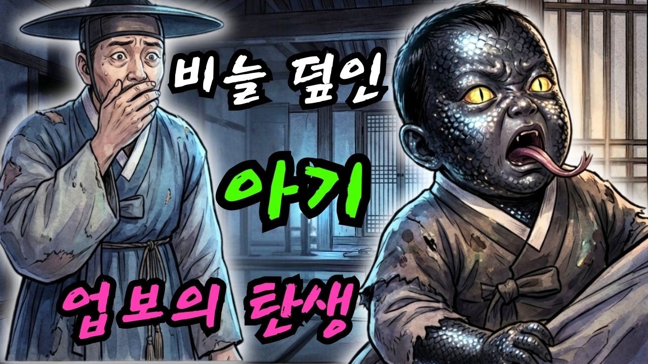 온몸이 비늘로 덮인 아기? 탐욕이 낳은 괴물과 뱃속의 업보를 토해낸 아버지의 눈물 #전설의고향 #공포실화 #권선징악