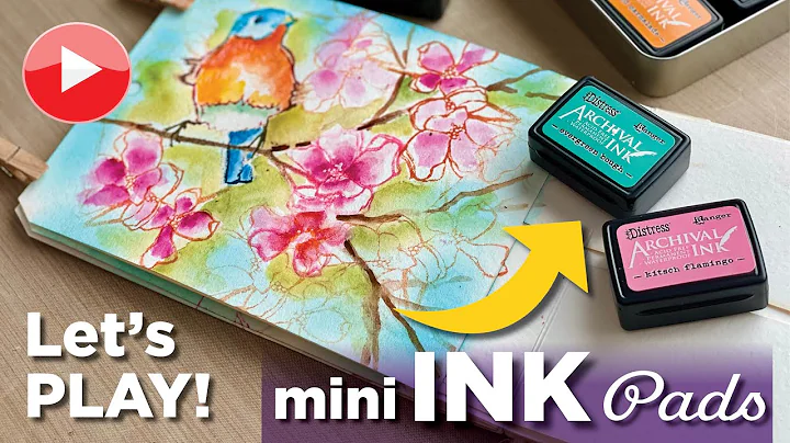 Tim Holtz Mini Archival Ink Pads; Permanent, Color...
