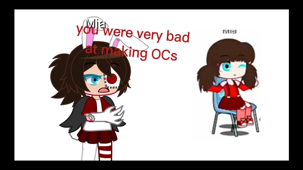 my OCs react to their old designs - YouTube