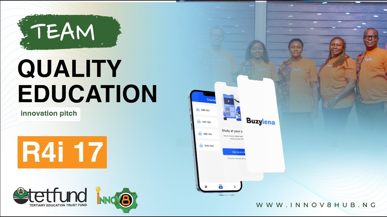 TEAM QUALITY EDUCATION (R4i 17) PITCH - YouTube