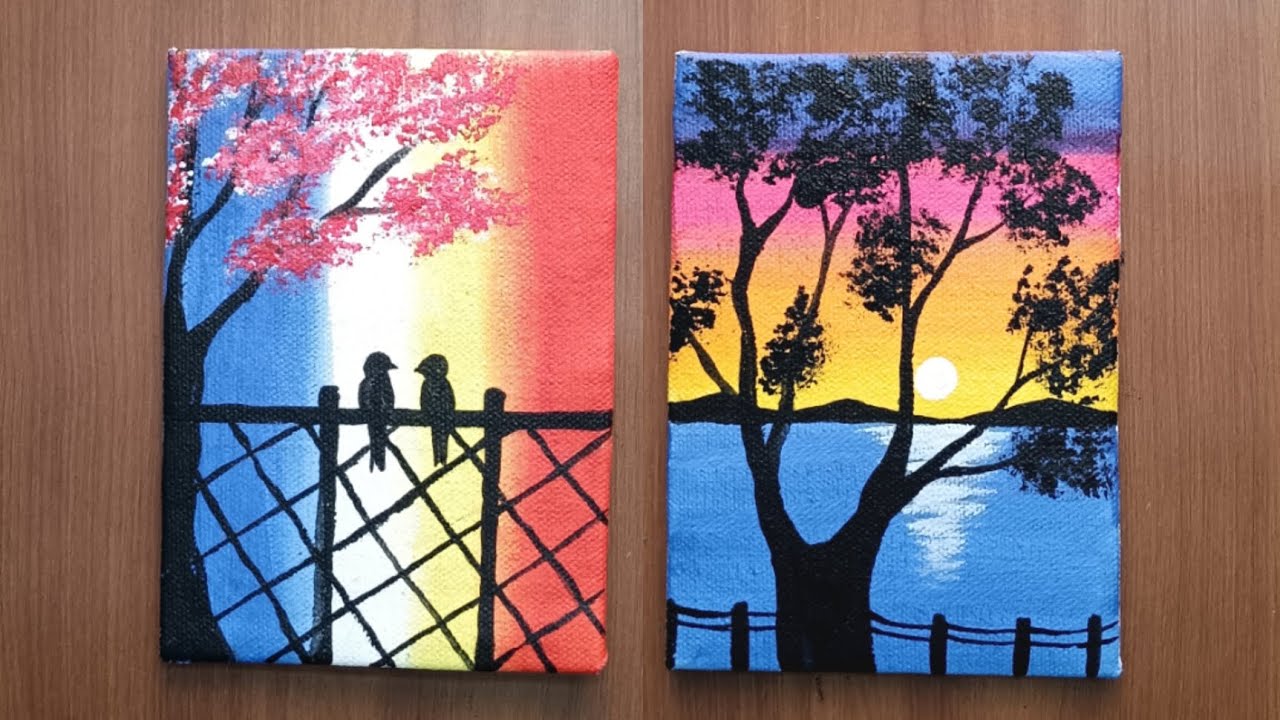 Easy two painting// Acrylic Art//#video - YouTube