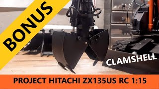 Build - RC Hitachi Zaxis ZX135US 1:15 Scale Excavator - Clamshell