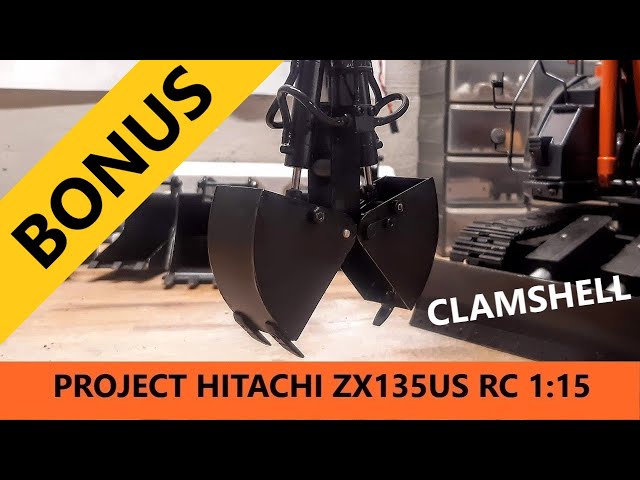 Build - RC Hitachi Zaxis ZX135US 1:15 Scale Excavator - Clamshell 