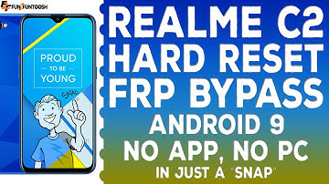Realme C2 (RMX1941/1945) Forgot PIN and FRP Bypass||Fun2Funtoosh