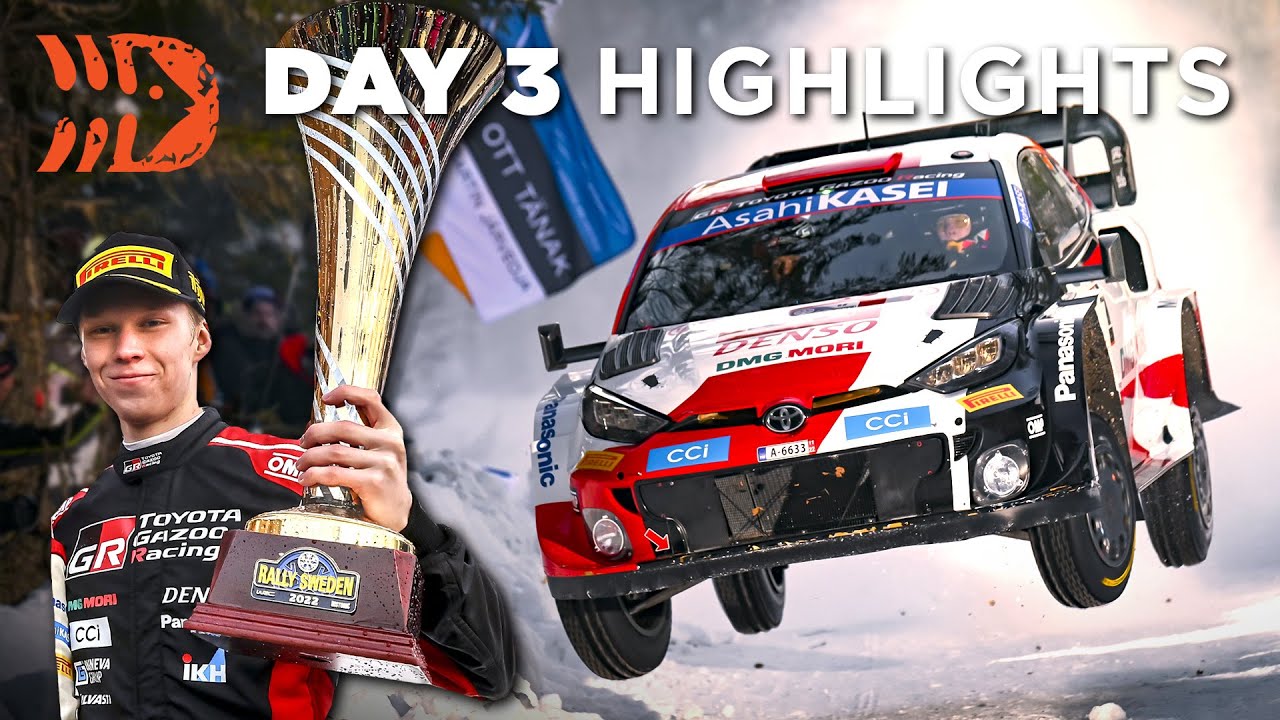 Rovanperä Wins Rally Sweden 2022 - Day 3 Action + Highlights